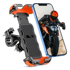 Uivaby Bike Phone Mount, [Anti-Shake] Motorcycle Phone Mount, 360° Rotaable Bike Phone Holder for 4.7-6.8” Smartphone, Fits Electric Bike/Motorcycle/Dirt Bike/Scooter/Stroller