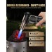 Uivaby Refillable Butane Torch, Kitchen Torch Lighter with Adjustable Torch Nozzle & Flame, Cooking Blow Torch with Safety Lock for Creme Brulee, Baking, BBQ, Crafting, and DIY — Butane Gas Not Included