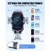 Uivaby Wireless Car Charger Mount, [Upgraded Rotatable Suction Cup] 15W Fast Charging Car Phone Holder Wireless Charger Compatible with iPhone 14/13 Pro Max/12 Mini/11/X/XS/XR/8, Samsung S22/21, etc