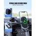 Uivaby Bike Phone Mount, [Anti-Shake] Motorcycle Phone Mount, 360° Rotaable Bike Phone Holder for 4.7-6.8” Smartphone, Fits Electric Bike/Motorcycle/Dirt Bike/Scooter/Stroller